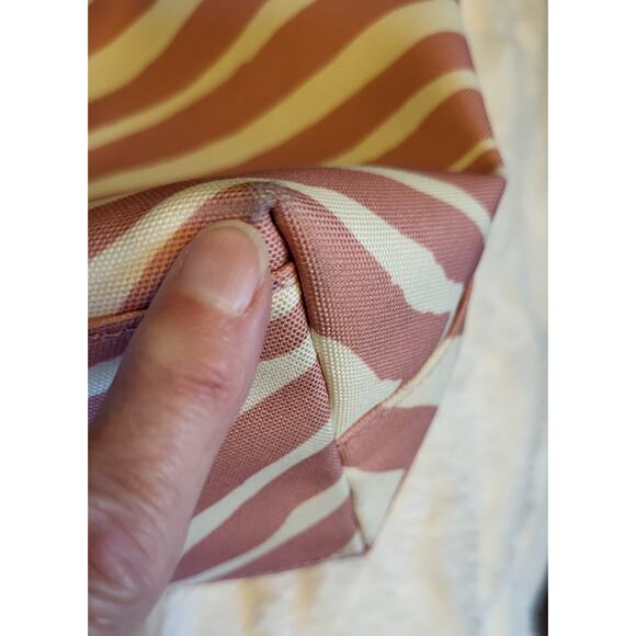 Coach Zebra Stripe Tote Shoulder Bag L1380-F23283 Pink Tan - Picture 10 of 16